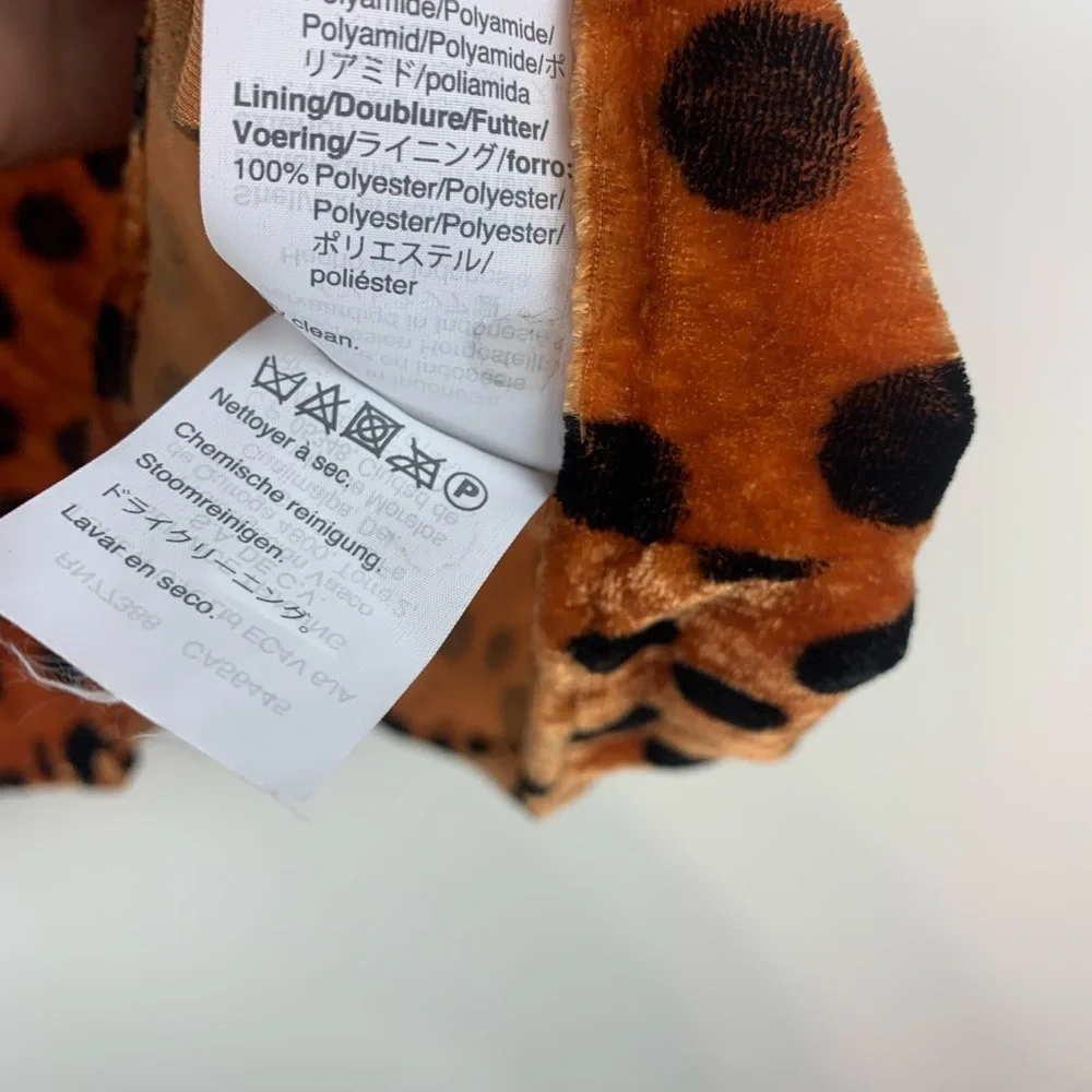 Madewell Velour Ruffle Sleeve Blouse Size XL Orange - Picture 6 of 6